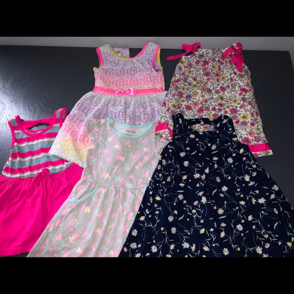 5 girls size 3T dresses